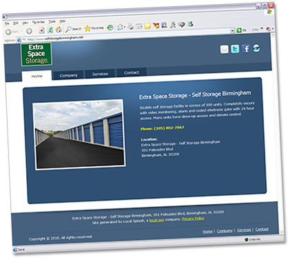 Extra Space Storage Custom Web Address