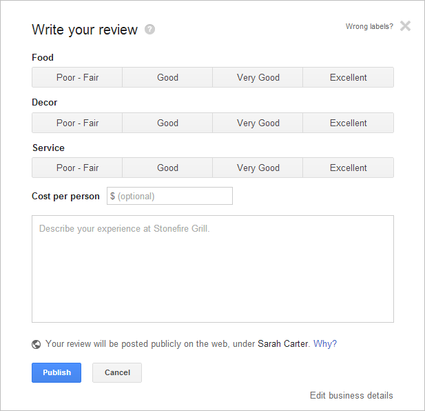 googlesreviewinterface