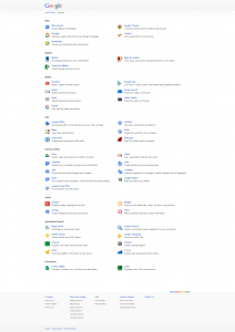 Google Products Page