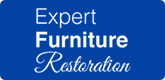 Expert Furniture Restoration - Local Splash a blue sign that says expert furniture restoration